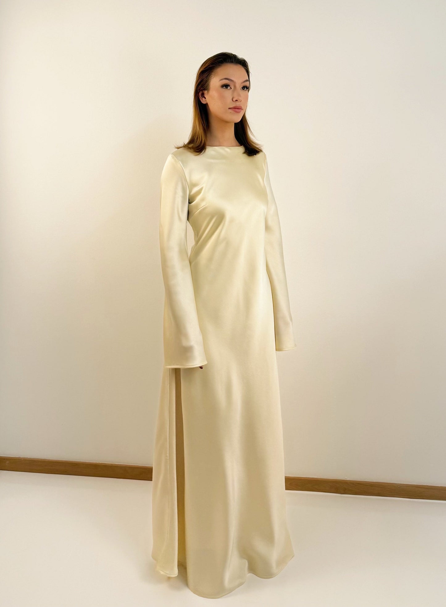 Hana Maxi Satin Dress